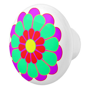 Lustigt Flower Power Bloom I + din backgr. & idé Knopp