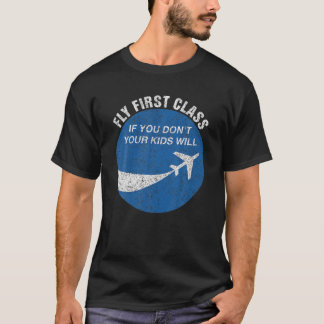 Lustigt flygande första klass om du inte har ditt  t shirt