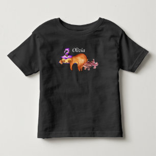 Lustigt flygande Sloth Witch Småbarn T-shirt