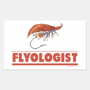 Lustigt Flygfiske Rektangulärt Klistermärke