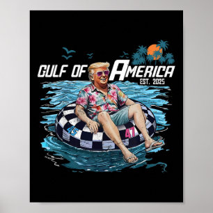 Lustigt Flytande Shirt Bukt i USA Est Poster