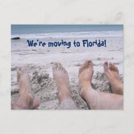 Lustigt Flytta till Florida-byte av adress Meddelande Vykort
