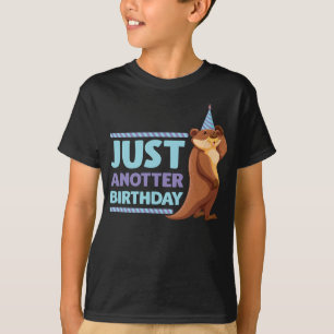 Lustigt Födelsedagsfest Gift Kids Sea Otter Anima T Shirt
