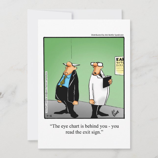 Lustigt Födelsedagsfest inbjudan för honom (Framsida)