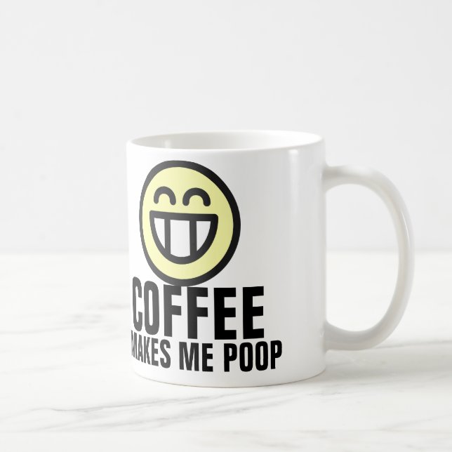 Lustigt födelsedagskaffe gör mig till Poop Mugg (Höger)