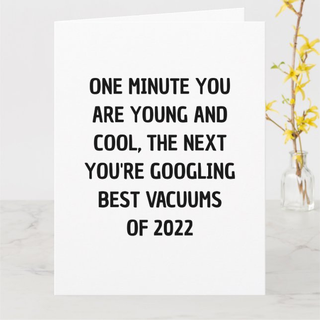 Lustigt födelsedagskort för honom eller henne | Bä Kort (Gul blomma)