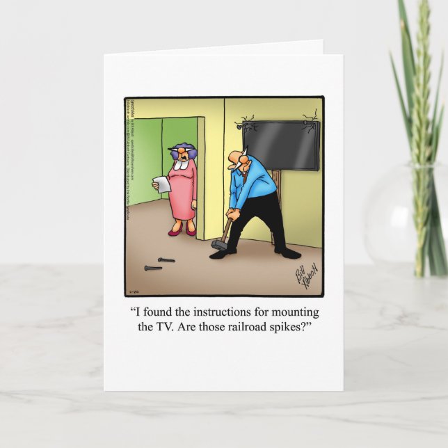 Lustigt födelsedagskort för honom "Spectickles" Kort (Framsida)