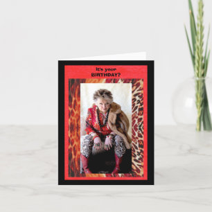 Lustigt födelsedagskort kort