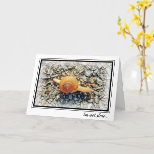 Lustigt födelsedagskort med Snigel Kort