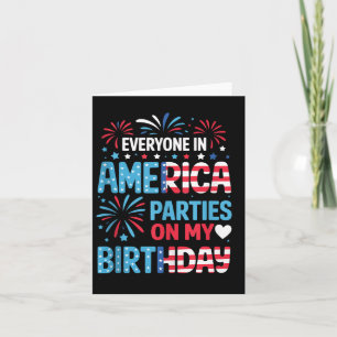 Lustigt folk i Amerika Party på min födelsedag 4 Kort