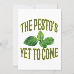 Lustigt Food Pun-kort - Pestos ännu för Komen Inbjudningar