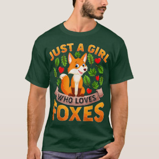 Lustigt för djur, bara en flicka som Kärlek äter T Shirt