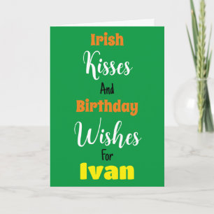 Lustigt för honom St. Patrick födelsedag Kort
