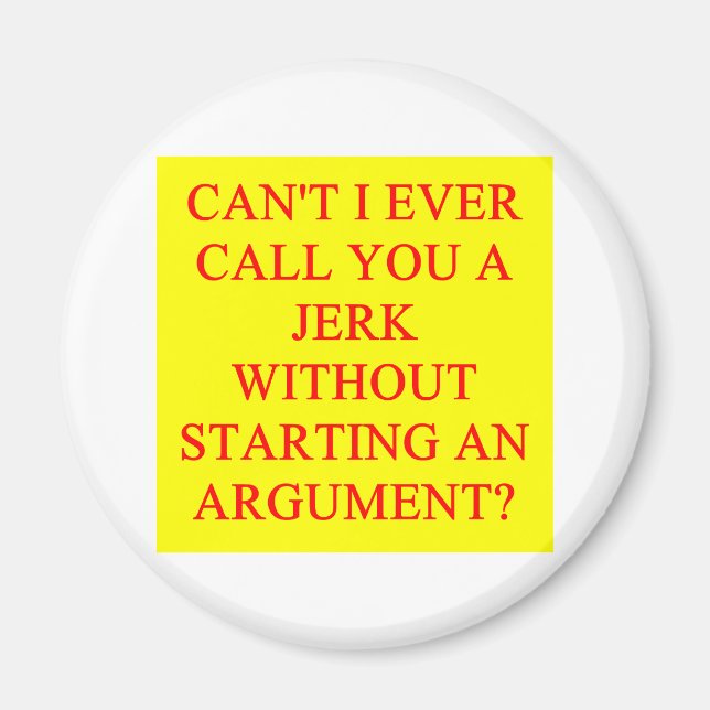 Lustigt förolämpande för idiot magnet (Framsidan)