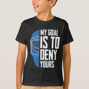 Lustigt försvar Goalie Ice Hockey Goalkeeper T Shirt