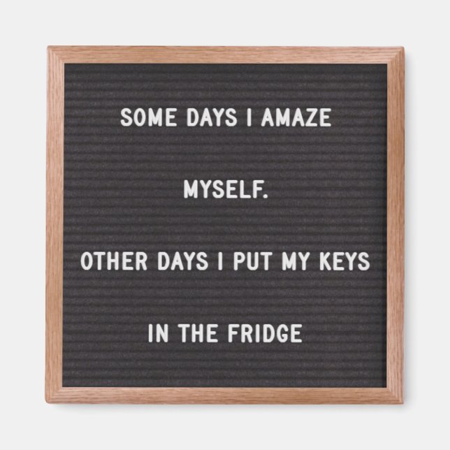 Lustigt förtroendecitat magnet (Framsidan)