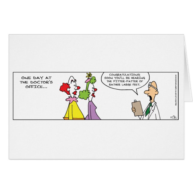 Lustigt förväntat överordnat objekt hälsningskort (Framsidan Horizontal)