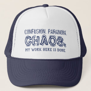 Lustigt FÖRVIRANDE. PARANOIEN. CHAOS. Keps