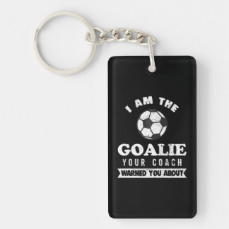 Lustigt fotboll Goalie Coach varnade för