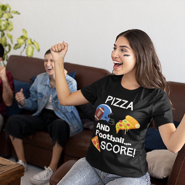 Lustigt fotboll och Pizza T Shirt (Skapare uppladdad)