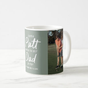 Lustigt foto från den moderna grönten Golf pappa K Kaffemugg