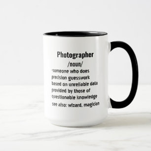 Lustigt fotografformat Definitioner ger för manar Mugg