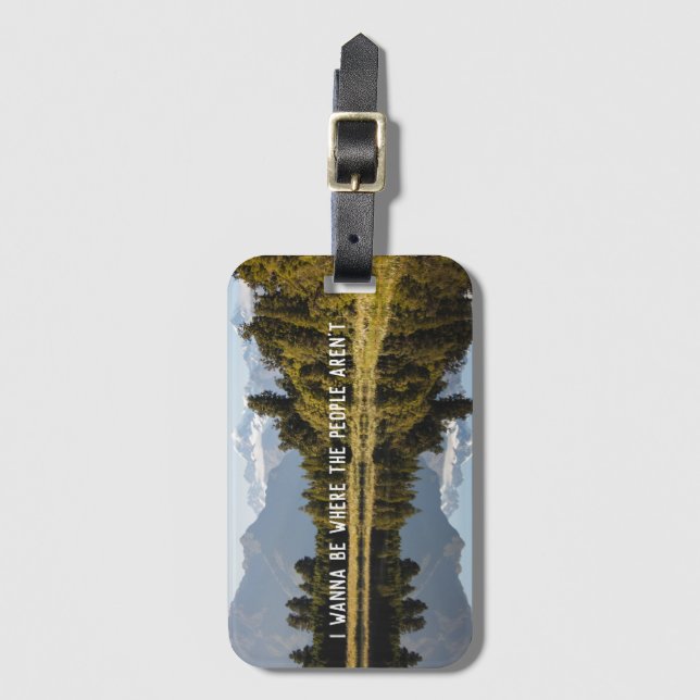 Lustigt fotopatecken med resecitat bagagebricka (Framsida vertikal)