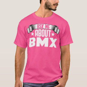 Lustigt Fråga mig om BMX Cycle Motocross T Shirt