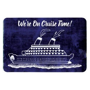 Lustigt Frakt Cabin Stateroom Door Marker Blue Magnet