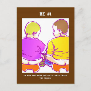 Lustigt framgångsrikt Slogan Cheeky Play på Ord Vykort