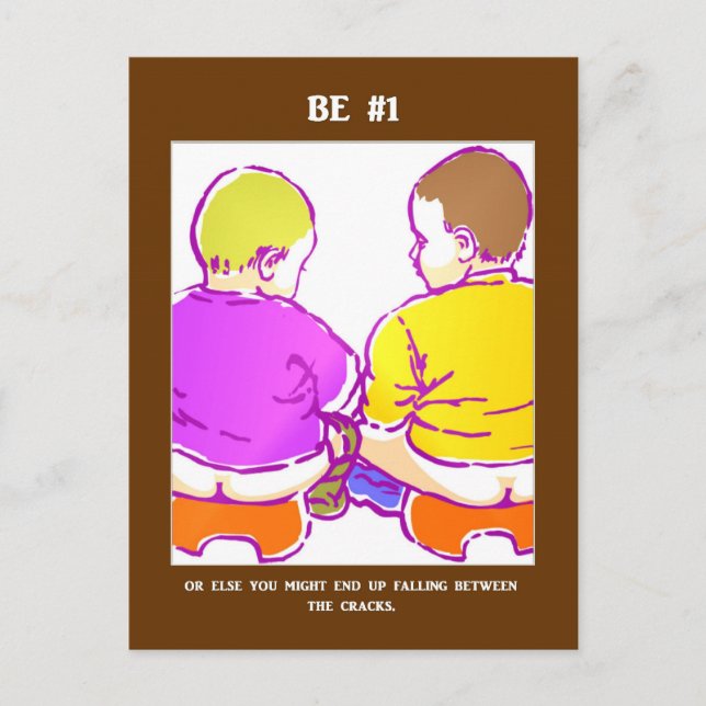 Lustigt framgångsrikt Slogan Cheeky Play på Ord Vykort (Framsida)