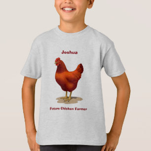 Lustigt framtida kyckling Red Hen T-shirt