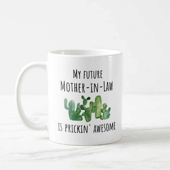 Lustigt framtida Svärmor Gift Idea Mugg (Vänster)