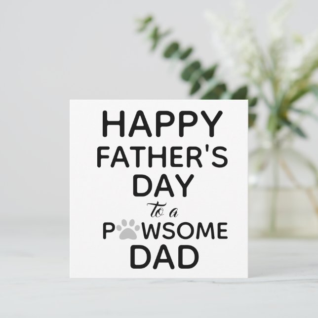 Lustigt från Hund till Pappa Fars dag Kort (Stående Fram)