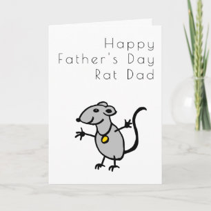 Lustigt från Råtta Fars dag Kort