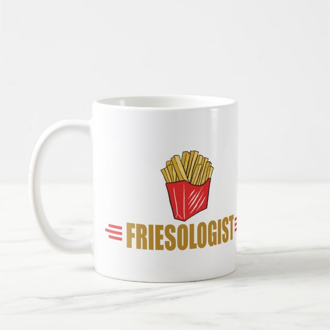 Lustigt Fransk Fries Kaffemugg (Vänster)