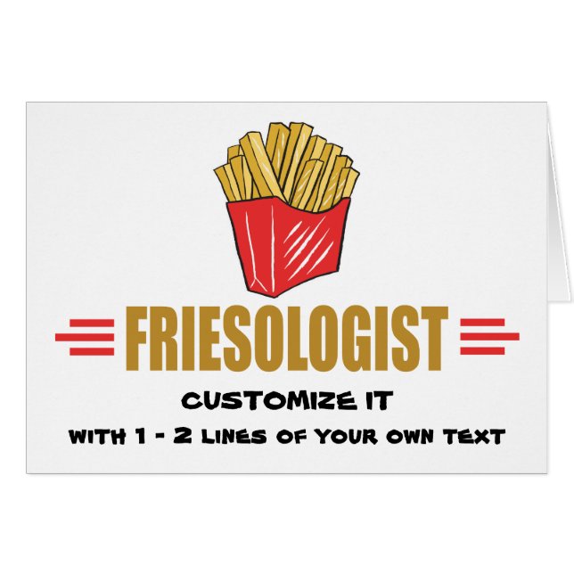 Lustigt Fransk Fries OBS Kort (Framsidan Horizontal)