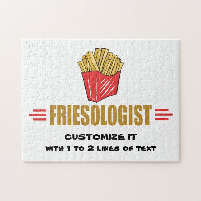 Lustigt Fransk Fries Pussel (Horisontell)