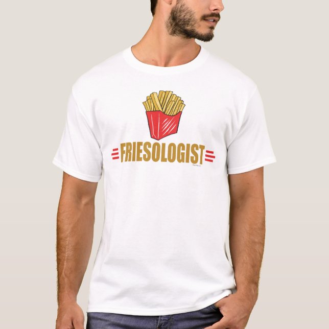 Lustigt Fransk Fries Tee (Framsida)