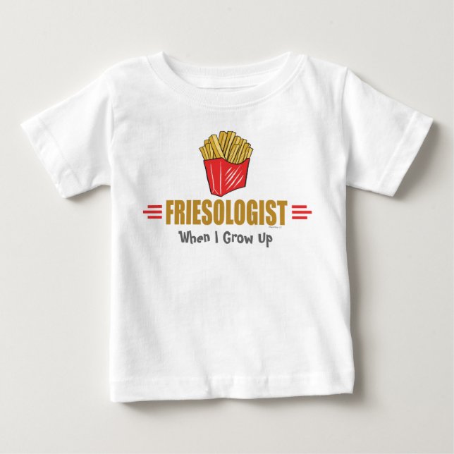 Lustigt Fransk Fries Tee Shirt (Framsida)