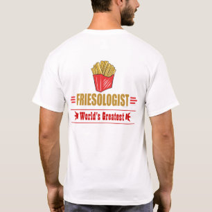 Lustigt Fransk Fries Tee Shirt