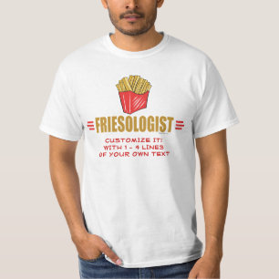 Lustigt Fransk Fries Tee Shirt