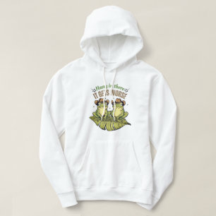 Lustigt Frog Humor T-Shirt - Håll in där! Hoodie
