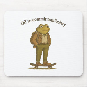 Lustigt Frog Meme Fånig Mörk Humor av för att bind Musmatta