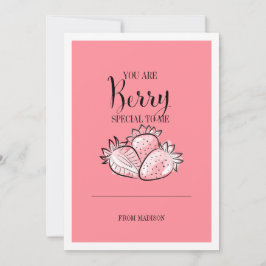 Lustigt Fruit Pun Berry Speciellt Valentine Card Julkort