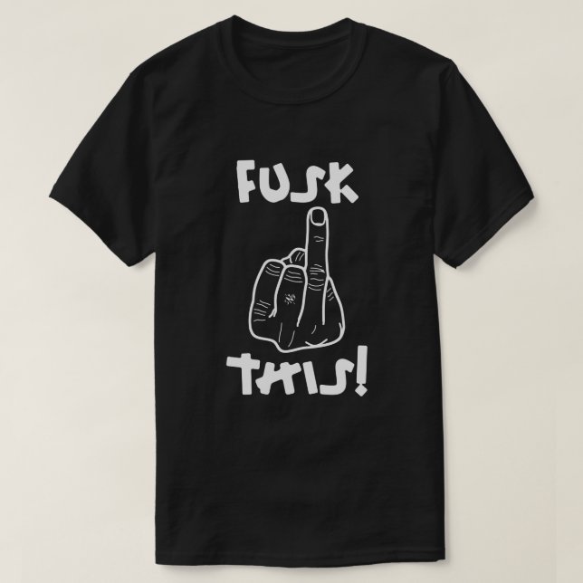 Lustigt frustrationsuttryck (falsk f-bomb) v1 t shirt (Design framsida)