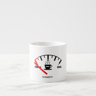 Lustigt Fuel Gage Coffee Mugg-tid för att hämta Espressomugg