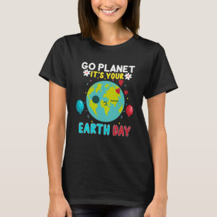 Lustigt, gå planeten på din jorddag 2021 Pullover T Shirt