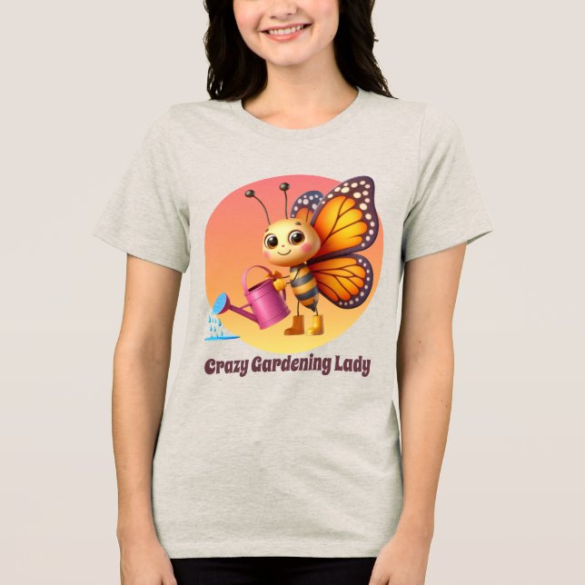 Lustigt galet  dam-bi t shirt (Framsida)