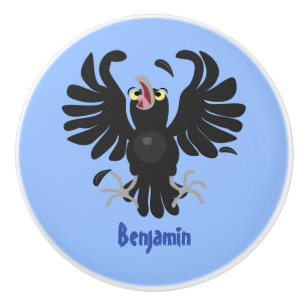 Lustigt galna tecknader av kråkans korv knopp